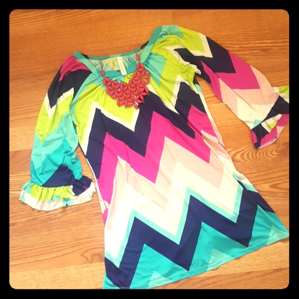 Multi colored silk top